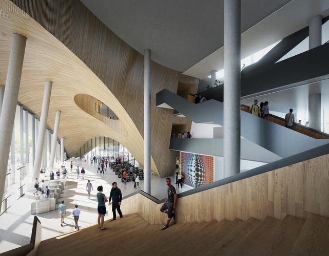 snhetta 设计的费城天普大学图书馆动工建设,致谢 mir & snhetta